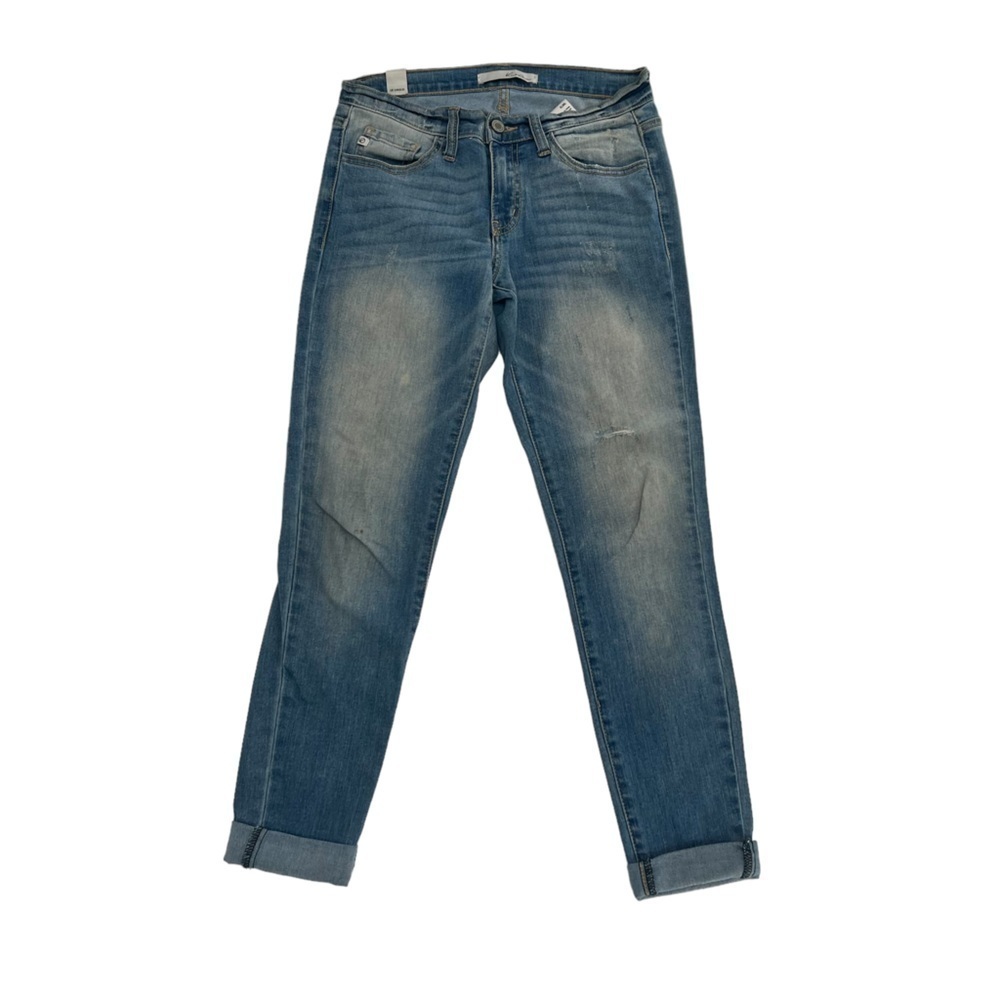 KanCan Cuffed Hem Distressed Skinny Jeans Size 25 Women’s